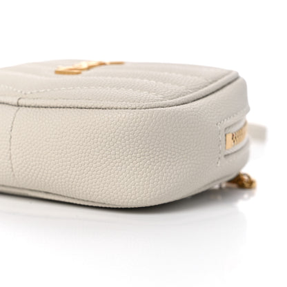 Saint Laurent Grain De Poudre Matelasse Monogram Baby Lou Camera Bag Crema Soft 9 of 9