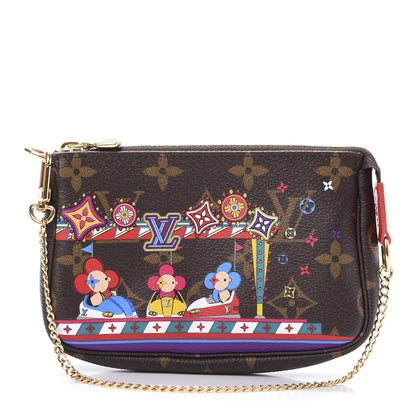 Louis Vuitton Monogram 2020 Christmas Animation Bumper Cars Mini Pochette Accessories Coquelicot 1 of 9