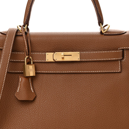 Hermes Togo Kelly Retourne 28 Gold 8 of 11