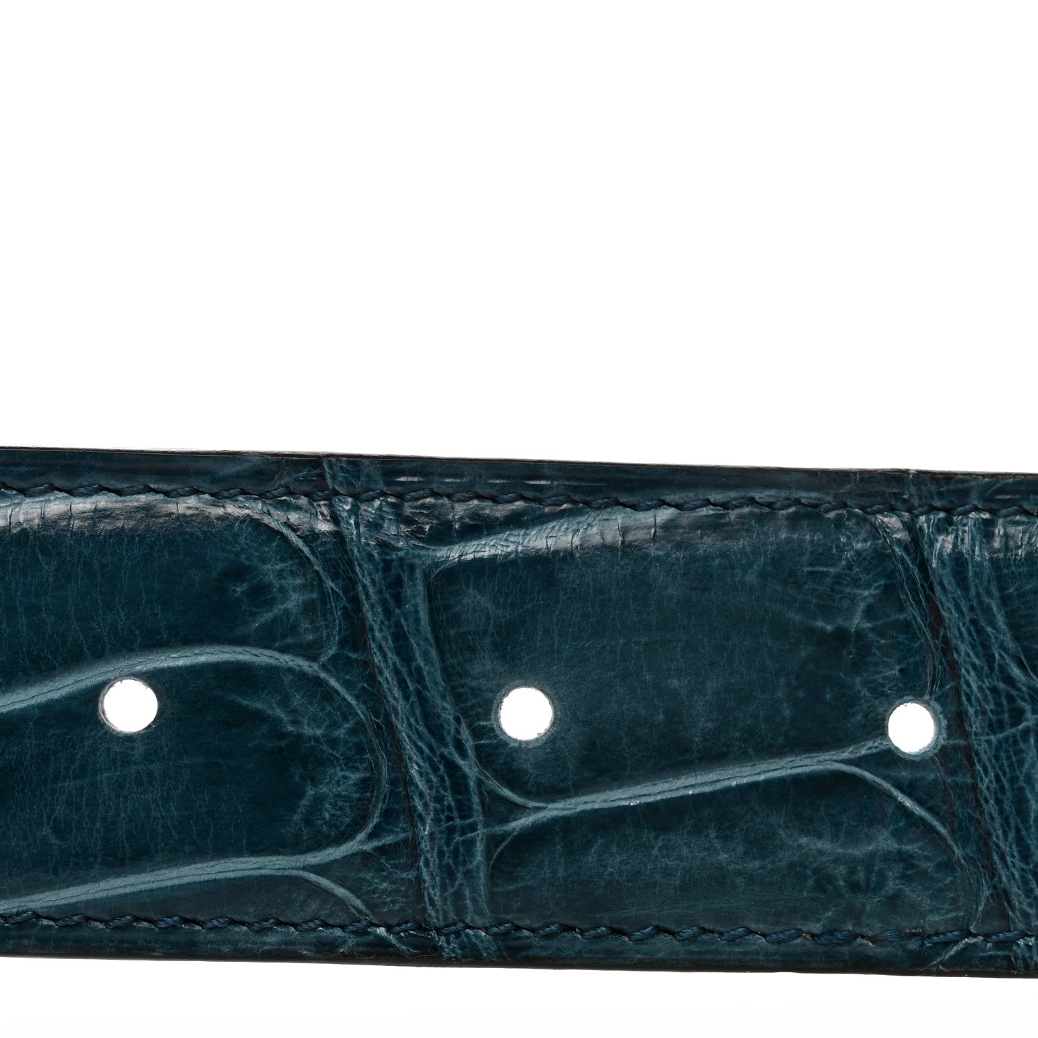 Hermes Shiny Porosus Crocodile Strie 32mm Belt 90 36 Colvert 4 of 6