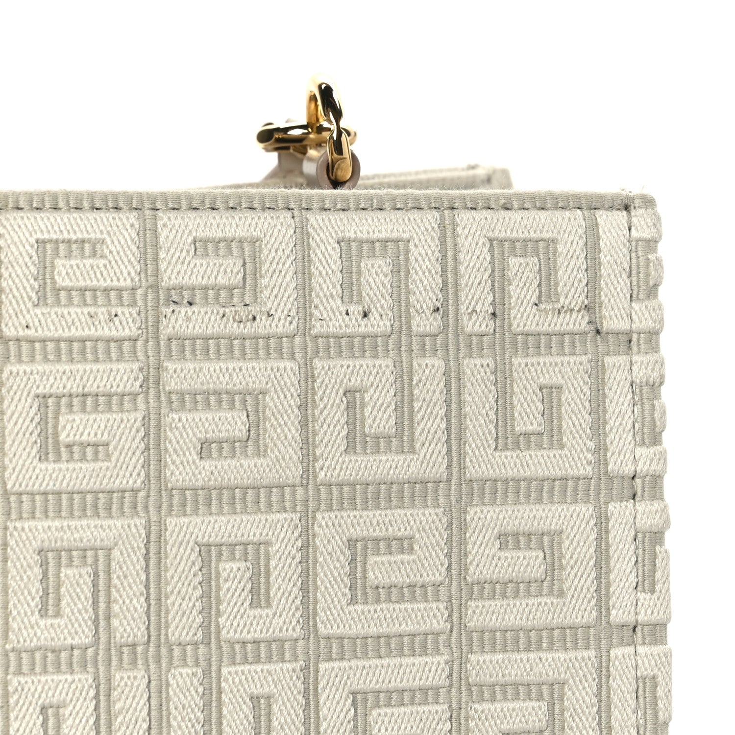 Givenchy Canvas Jacquard 4G Medium Chain Tote Stone Grey 10 of 11
