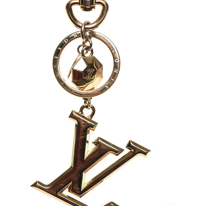 Louis Vuitton LV Facettes Bag Charm Key Holder Gold 4 of 6
