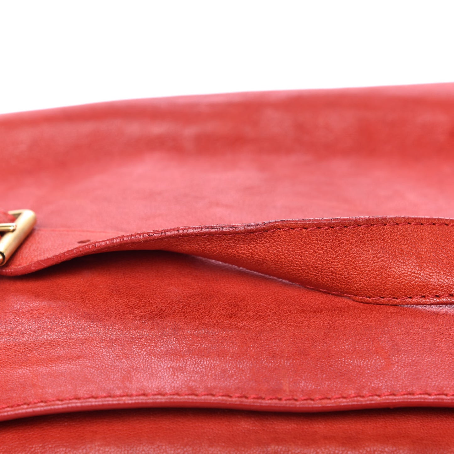 Lambskin PS1 Extra Large Satchel Lipstick Red