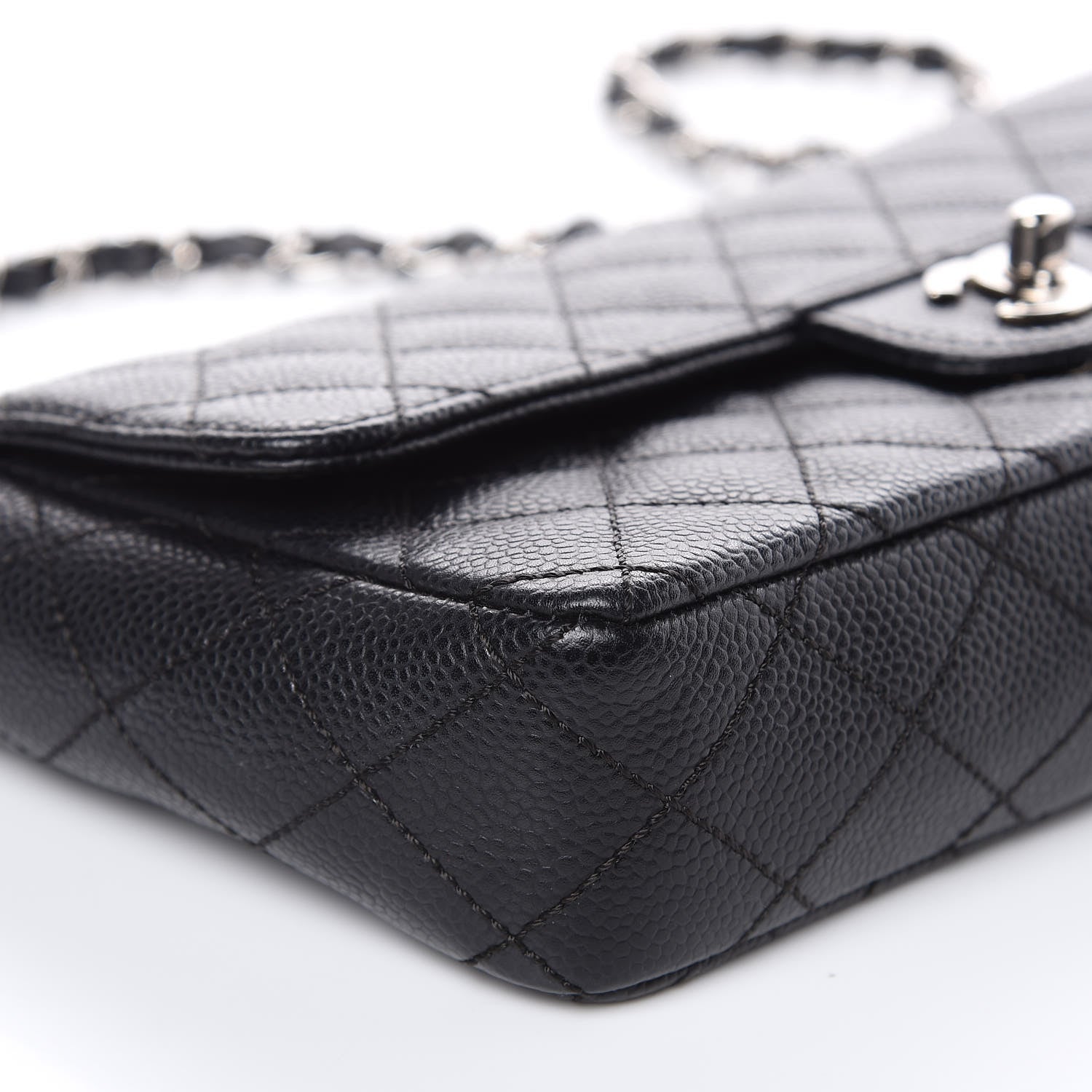 Chanel Caviar Quilted East West Flap Black 8 of 9