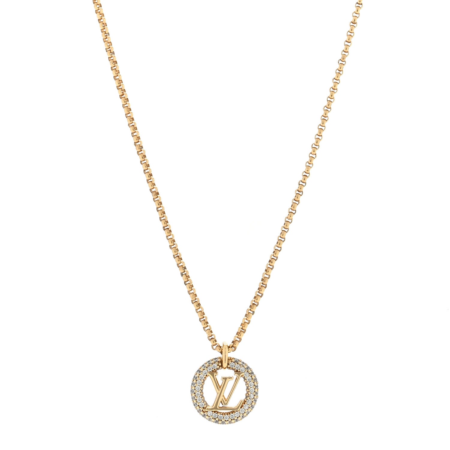 Louis Vuitton Metal Crystal Louise By Night Necklace 1 of 4