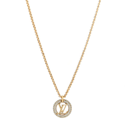 Louis Vuitton Metal Crystal Louise By Night Necklace 1 of 4