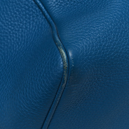 Louis Vuitton Taurillon Keepall Bandouliere 45 Bleu Canard 12 of 21