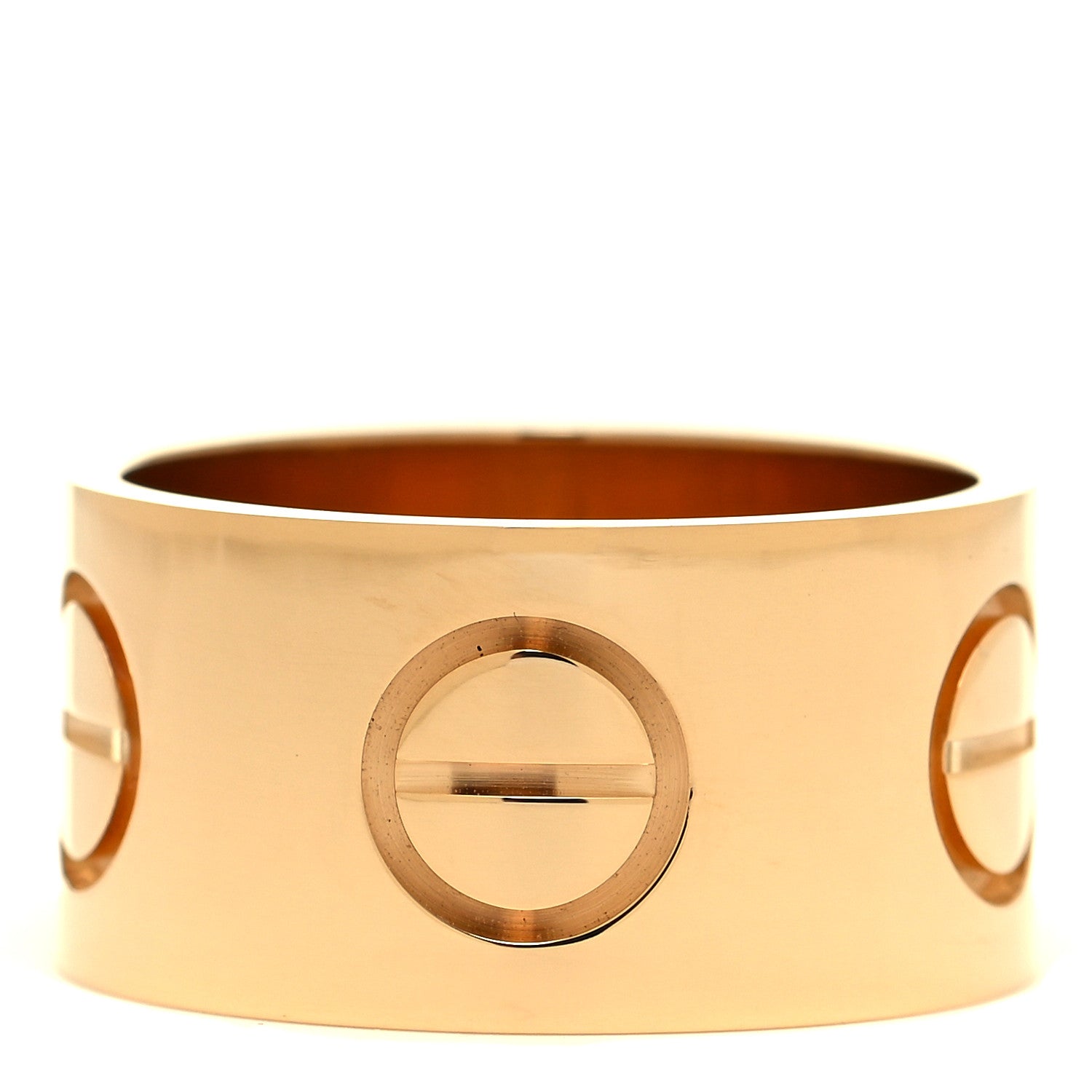 Cartier 18K Yellow Gold 11mm LOVE Ring 58 8.25 1 of 5