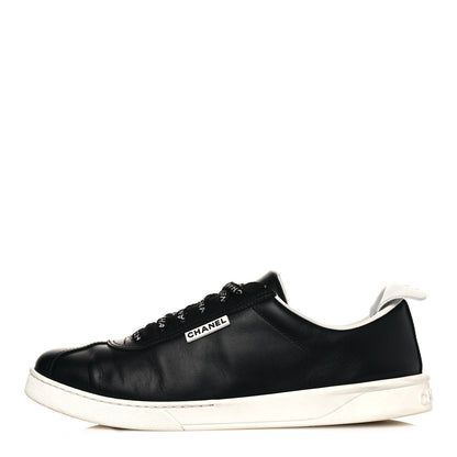 Chanel Calfskin Mens Sneakers 44 Black 1 of 11
