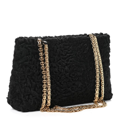 Chanel Persian Lamb Fur Shoulder Bag Black 2 of 9