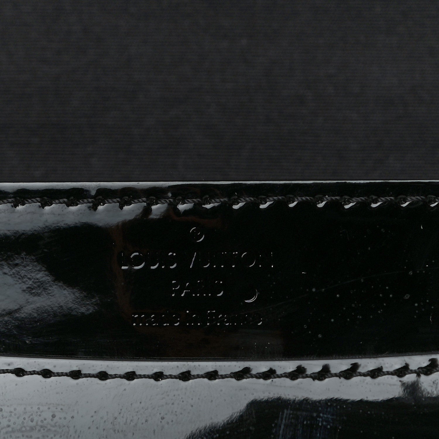 Louis Vuitton Patent Chain Louise MM Black 6 of 12