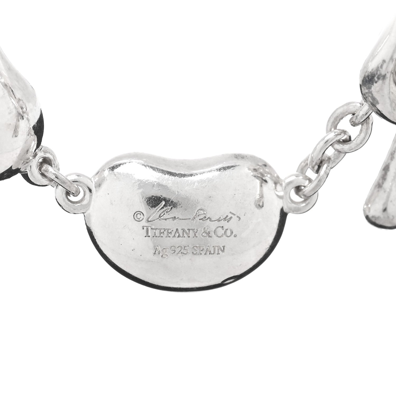 Tiffany Sterling Silver 6mm Elsa Peretti Bean Bracelet 1876035