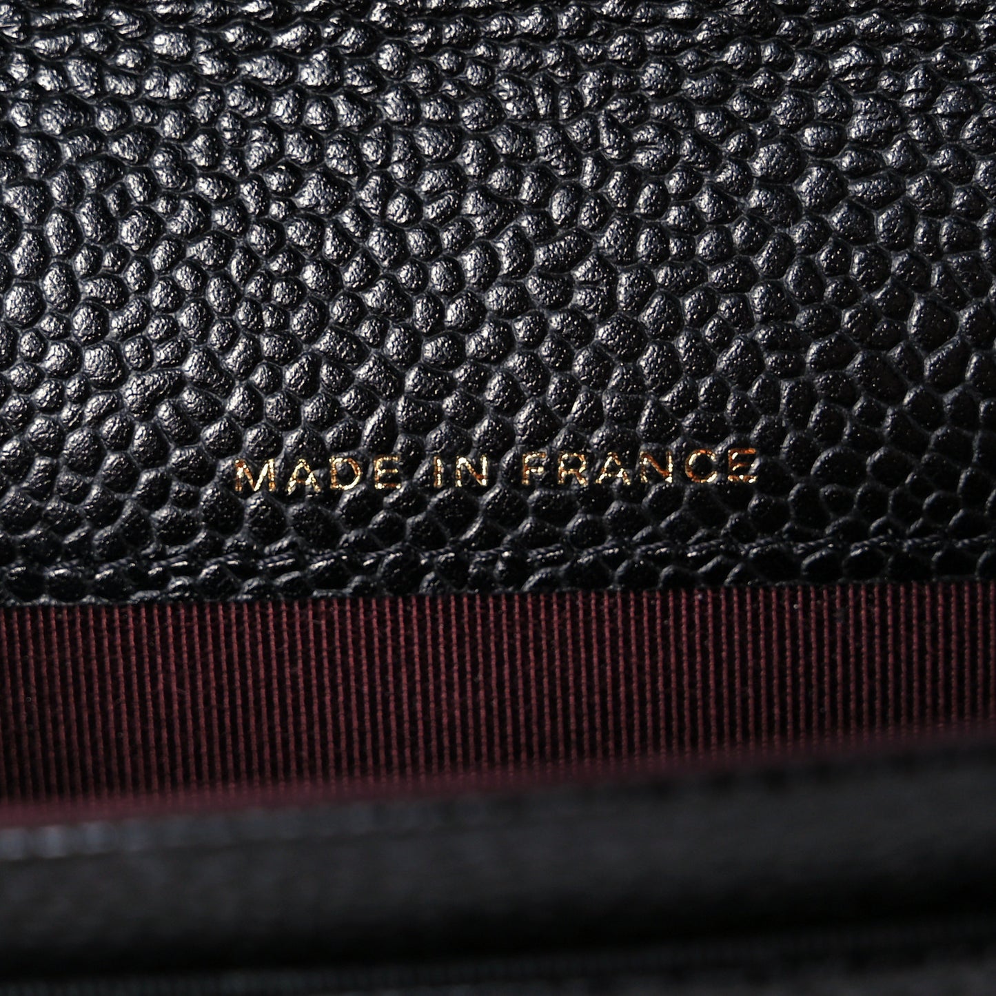 Caviar Quilted Flap Card Holder Wallet Black