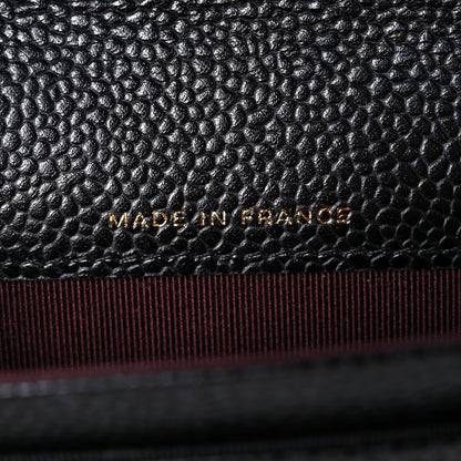 Chanel Caviar Quilted Flap Card Holder Wallet Black 7 of 9