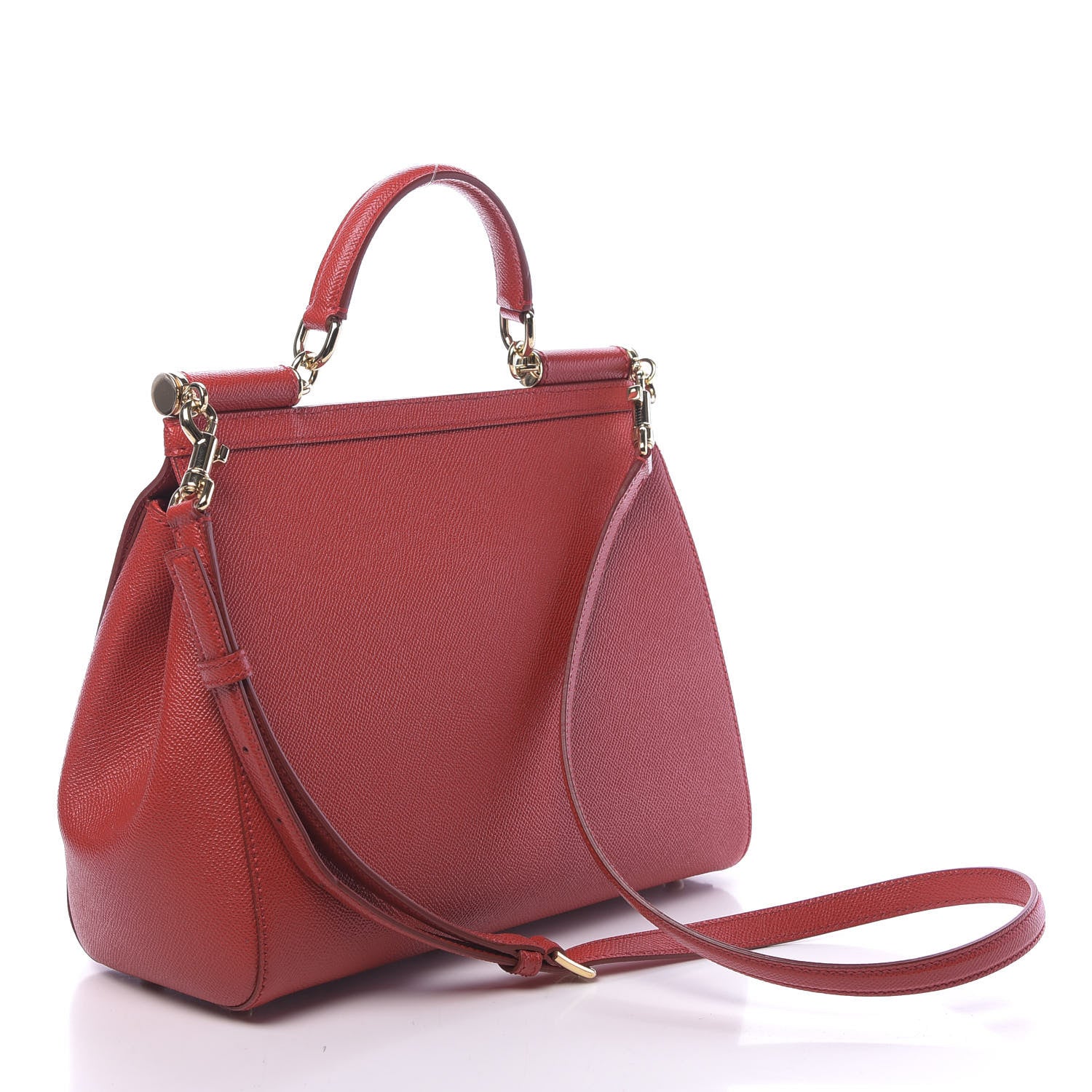 Dolce & Gabbana Dauphine Medium Miss Sicily Satchel Red 3 of 9