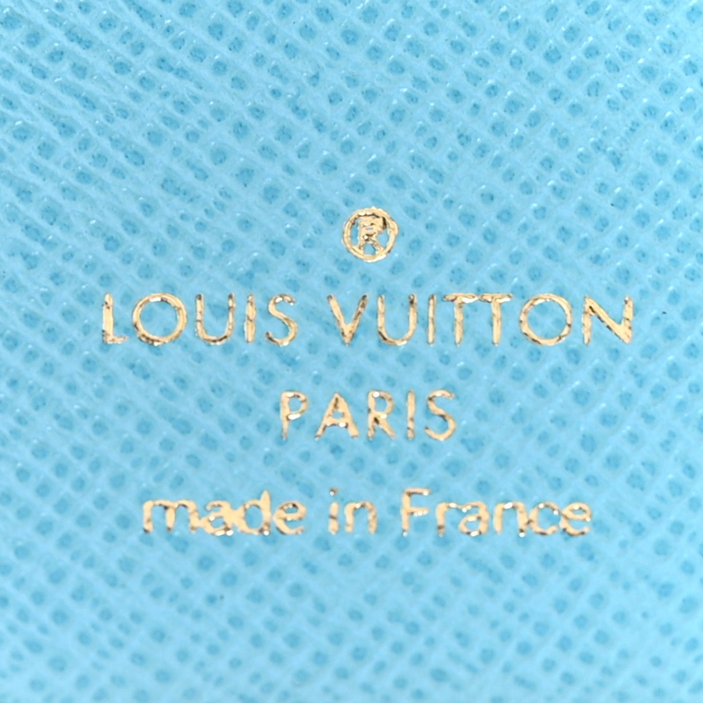 Monogram Groom Compact Zip Wallet Blue
