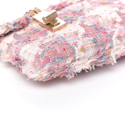 Chanel Tweed Fringe Chain Clutch Multicolor 8 of 9