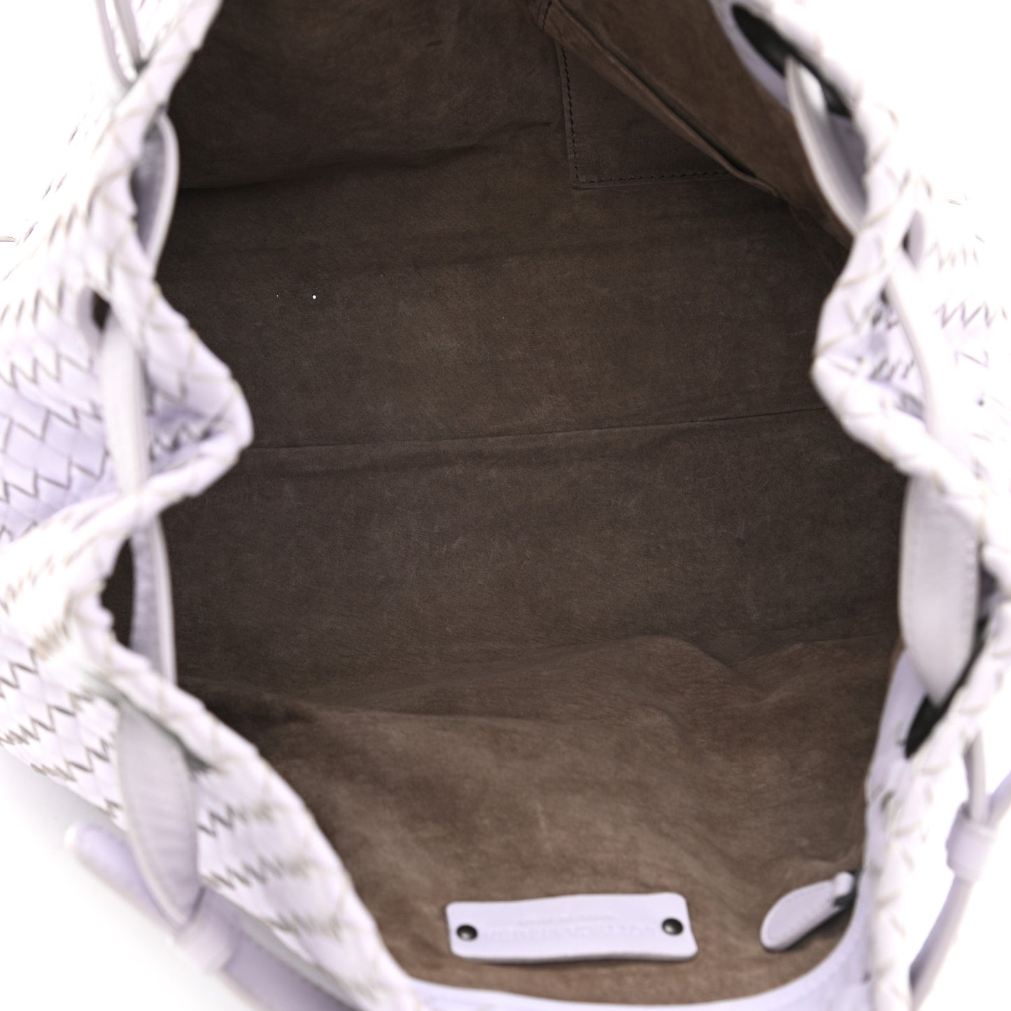 Nappa Intrecciato Medium Garda Bag Zinc