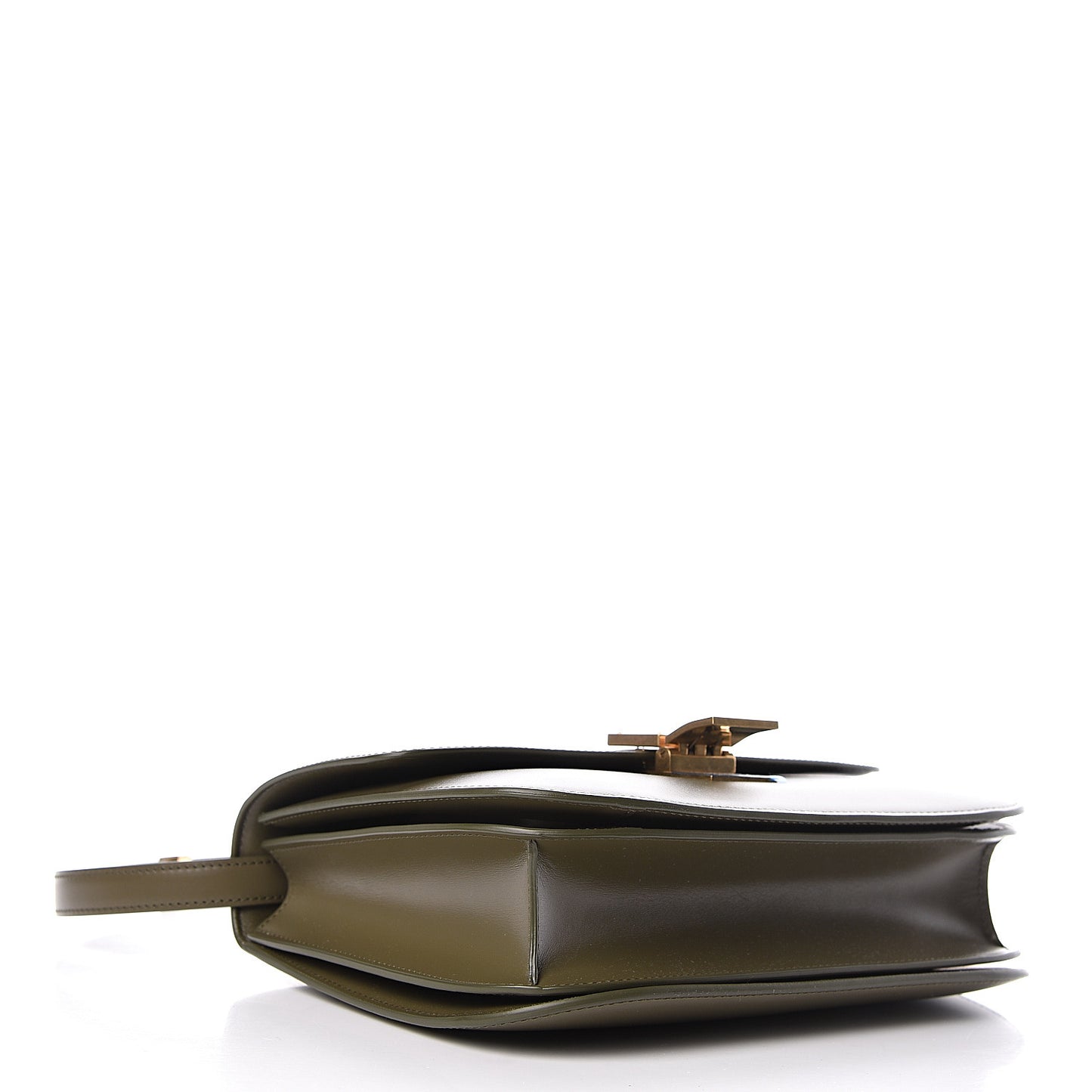 Box Calfskin Classic Box Medium Flap Bag Army Green