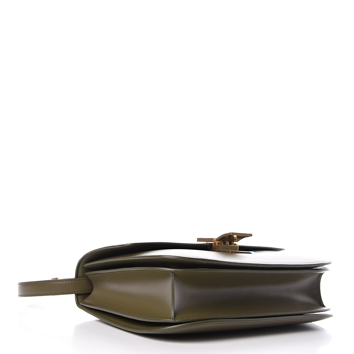 Celine Box Calfskin Classic Box Medium Flap Bag Army Green 4 of 10