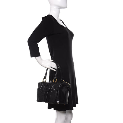 Balenciaga Patent Suede Sac Superb Black 2 of 11