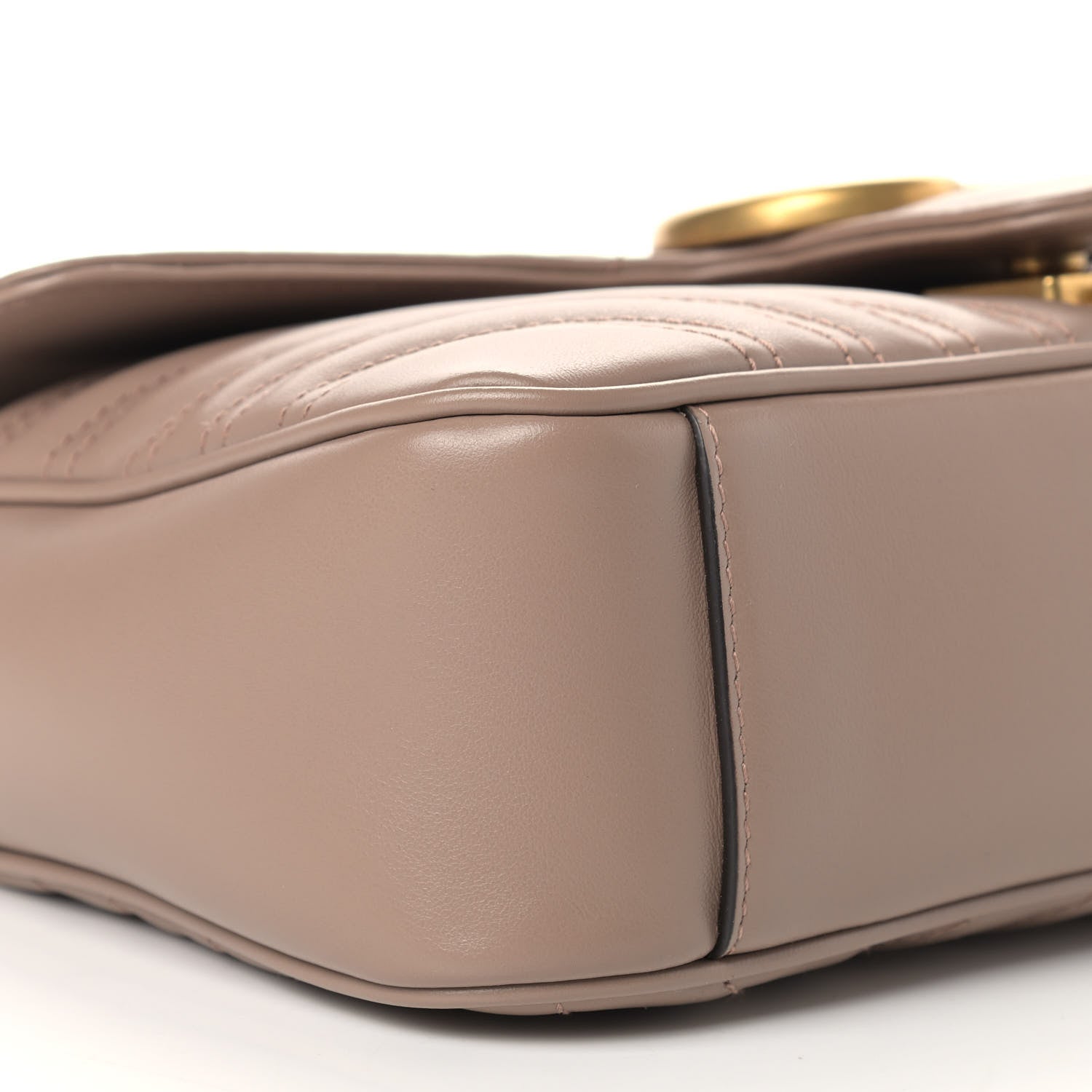 Gucci Calfskin Matelasse Small GG Marmont Shoulder Bag Porcelain Rose 8 of 11