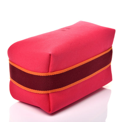 Hermes Canvas Small Bride-A-Brac Pouch Hibiscus 4 of 9