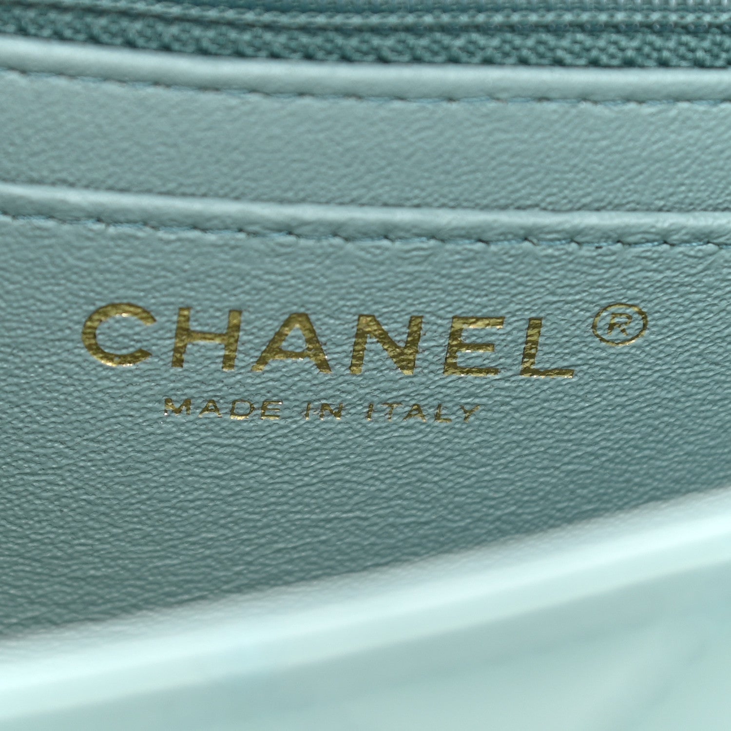 Chanel Lambskin Quilted Mini Rectangular Flap Green 5 of 8