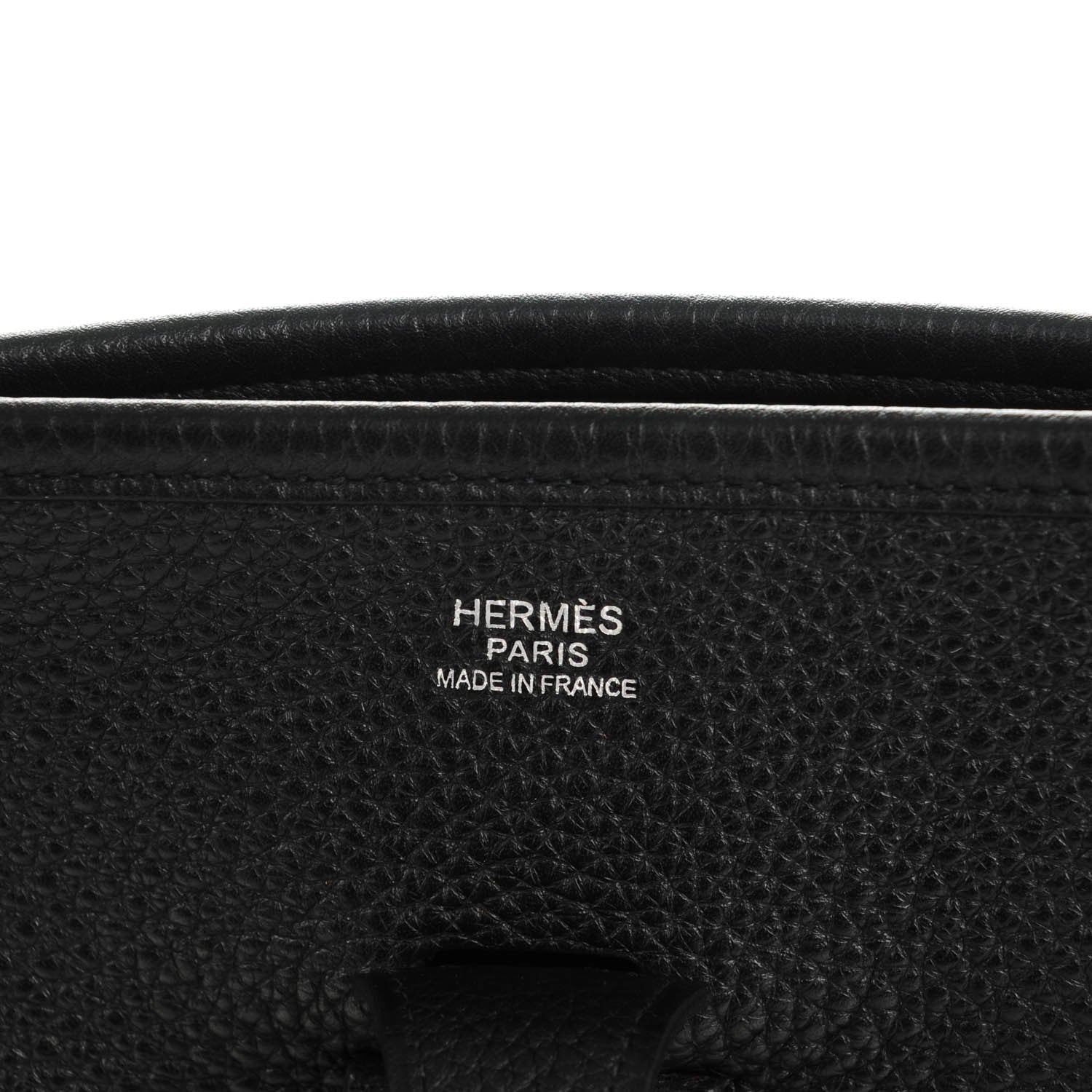 Hermes Taurillon Clemence Evelyne III PM Black 8 of 9