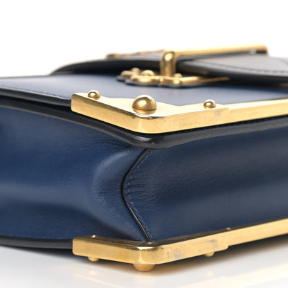Prada City Calf Saffiano Cahier Bag Bluette Black 4 of 9
