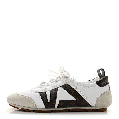 Louis Vuitton Monogram Calfskin Womens LV Sneakerina 37 White 1 of 10