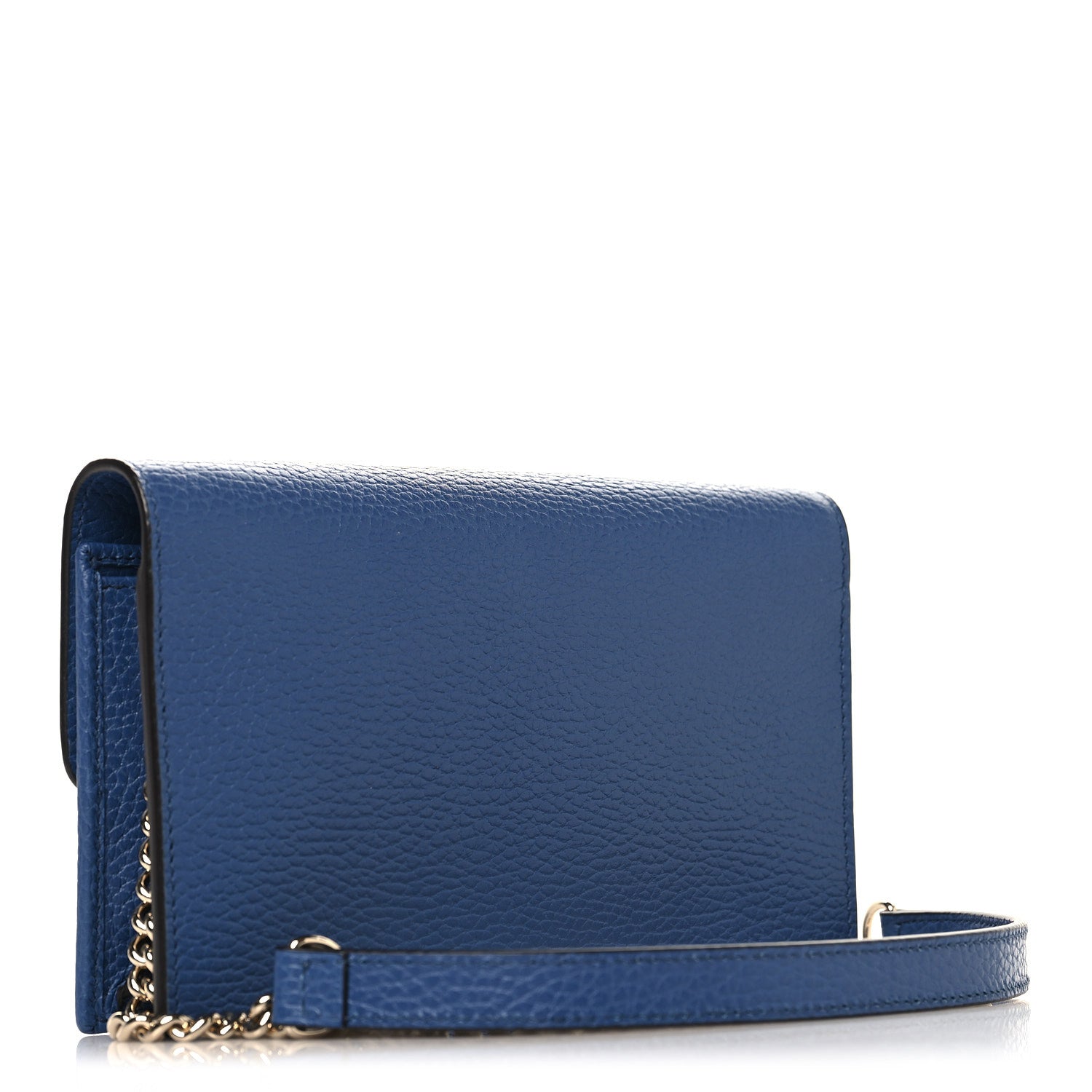 Gucci Dollar Calfskin Interlocking G Chain Wallet Caspian 3 of 11