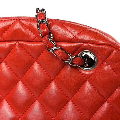 Chanel Lambskin Quilted Camera Case Red 11 of 11