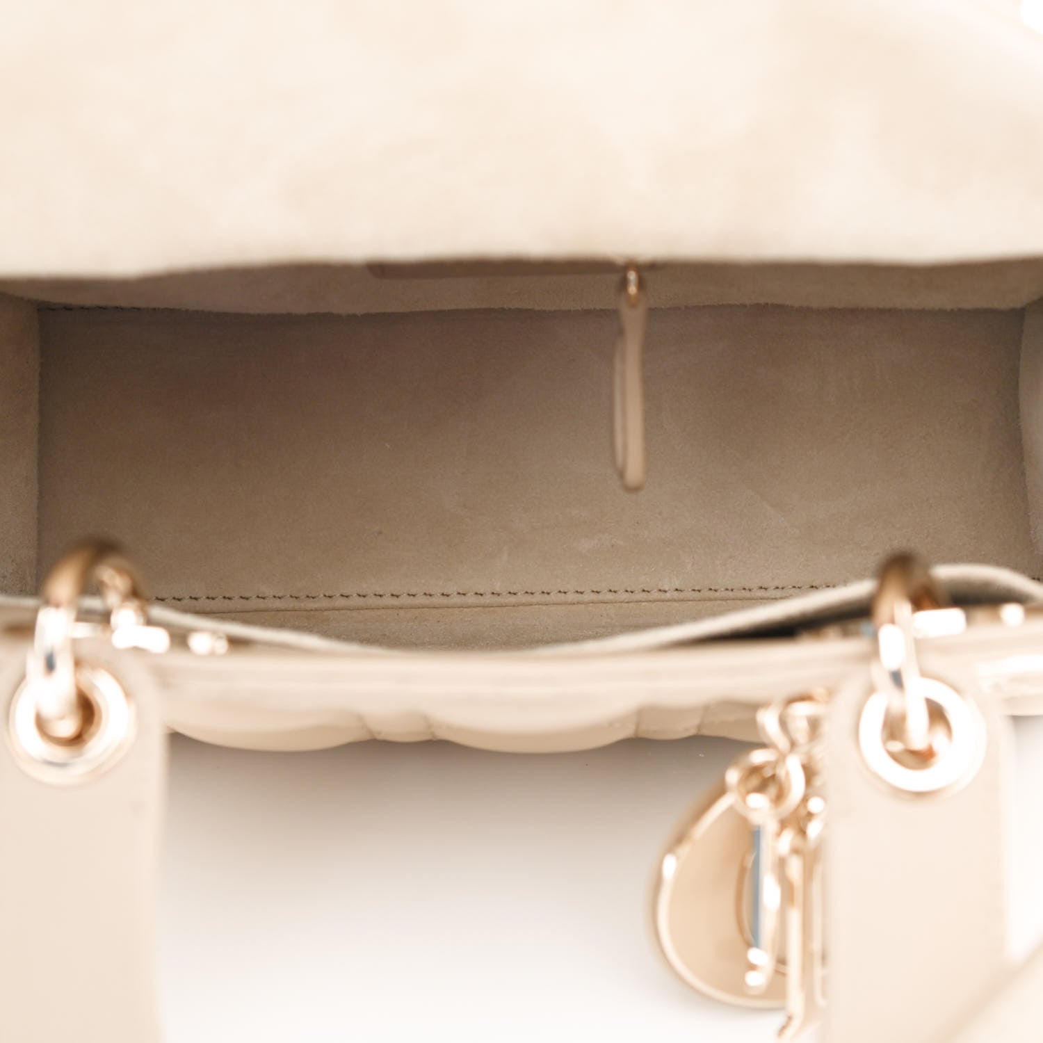 Christian Dior Lambskin Cannage Small My ABCDior Lady Dior Beige 8 of 19