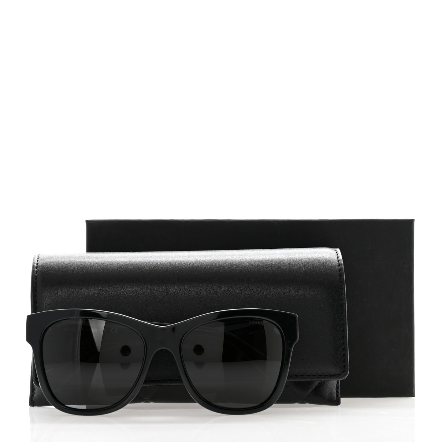 Acetate Square CC Sunglasses 5380-A Black