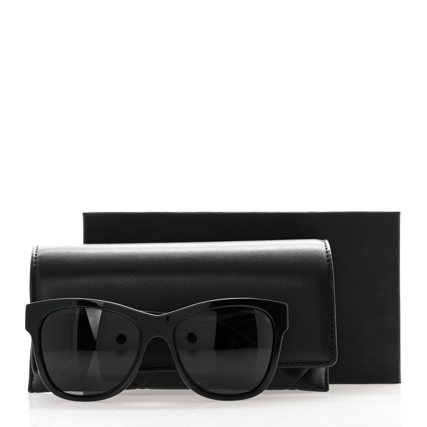 Chanel Acetate Square CC Sunglasses 5380-A Black 8 of 8
