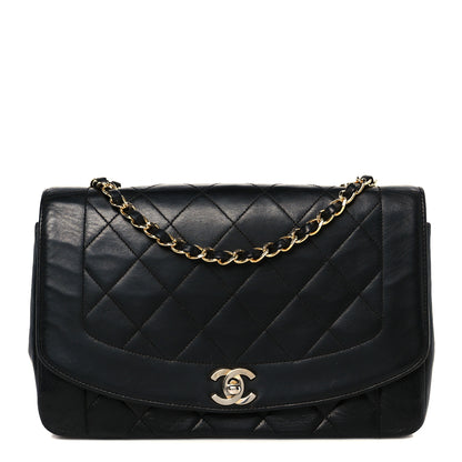 Chanel Lambskin Quilted Medium Single Flap Black 1 of 12