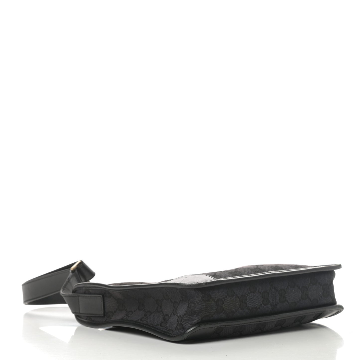 Nylon Monogram Shoulder Bag Black