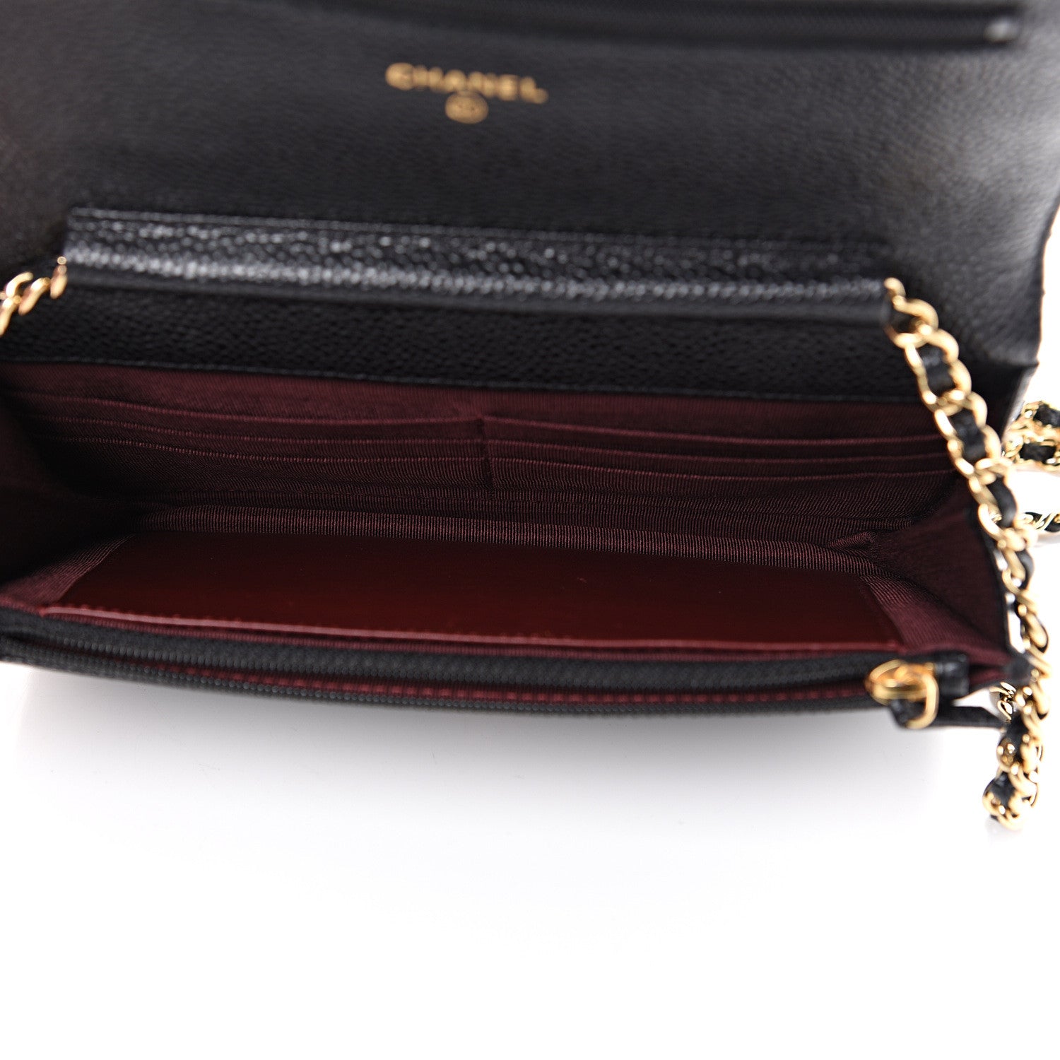 Chanel Caviar Quilted Wallet On Chain WOC Black 4 of 10