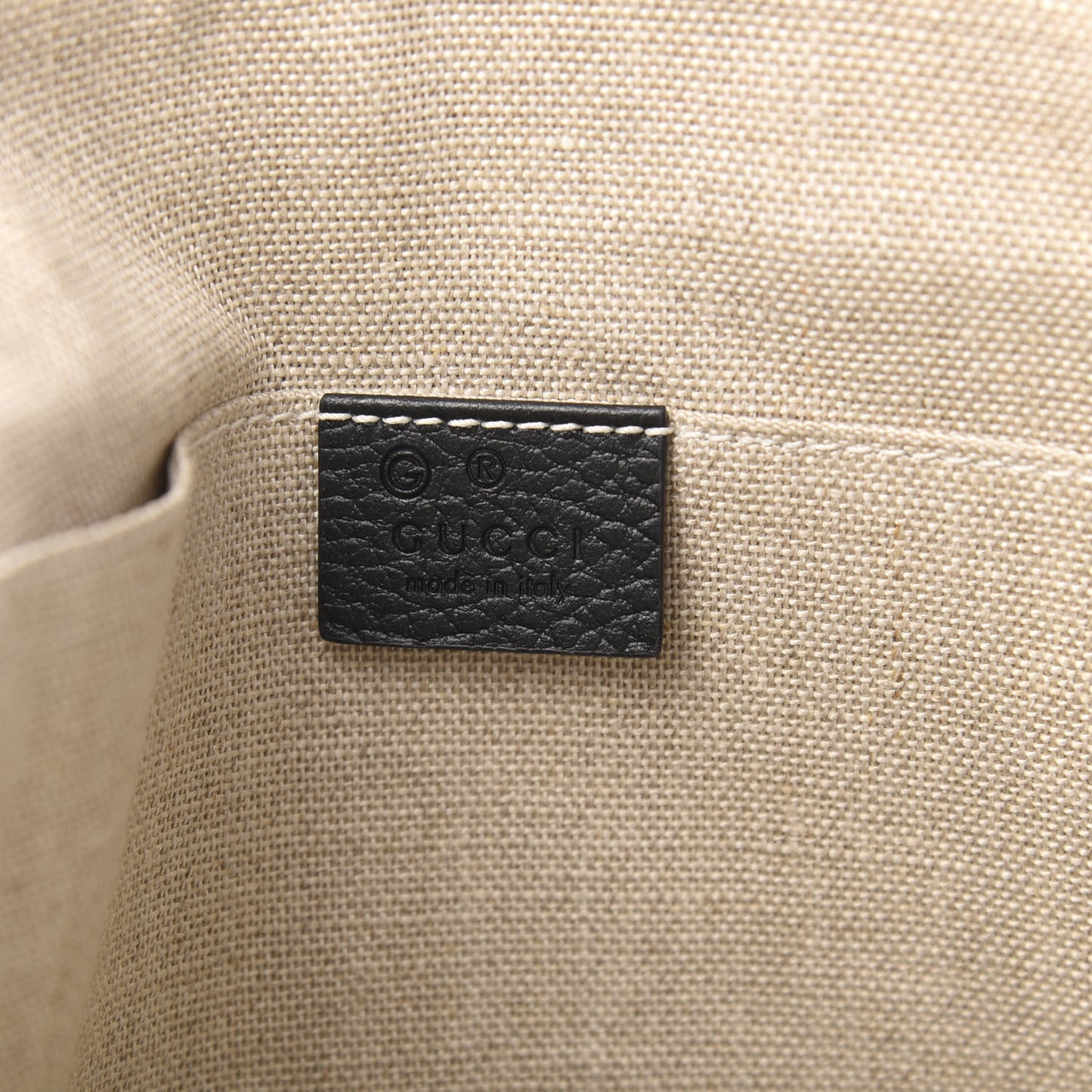 Pebbled Calfskin Large Bamboo Clutch Black