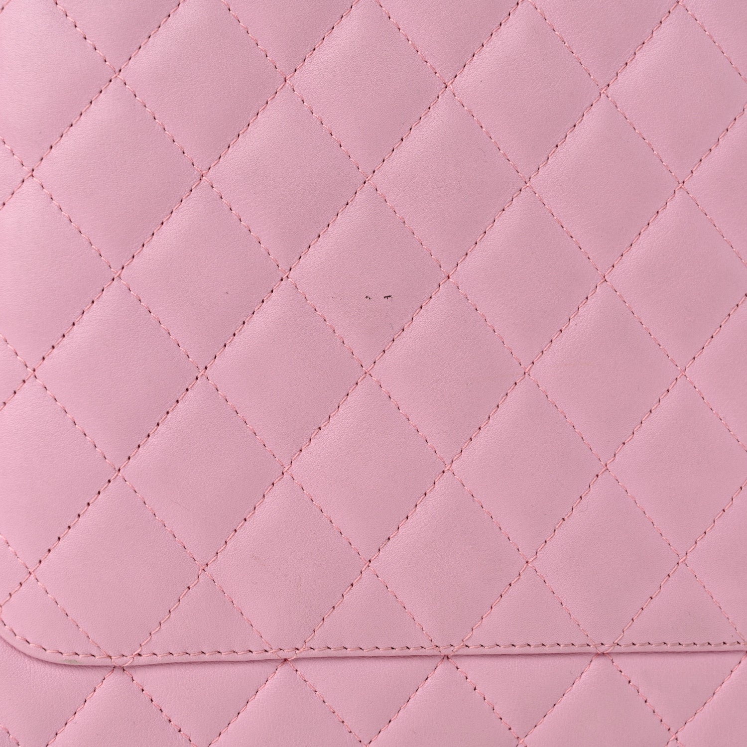 Chanel Calfskin Quilted Cambon Flat Tote Pink Black 13 of 14