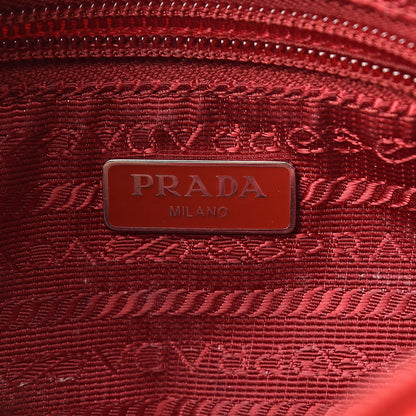 Prada Tessuto Nylon Saffiano Wristlet Rosso 6 of 7