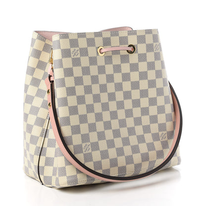 Louis Vuitton Damier Azur Neonoe MM Eau De Rose 3 of 12