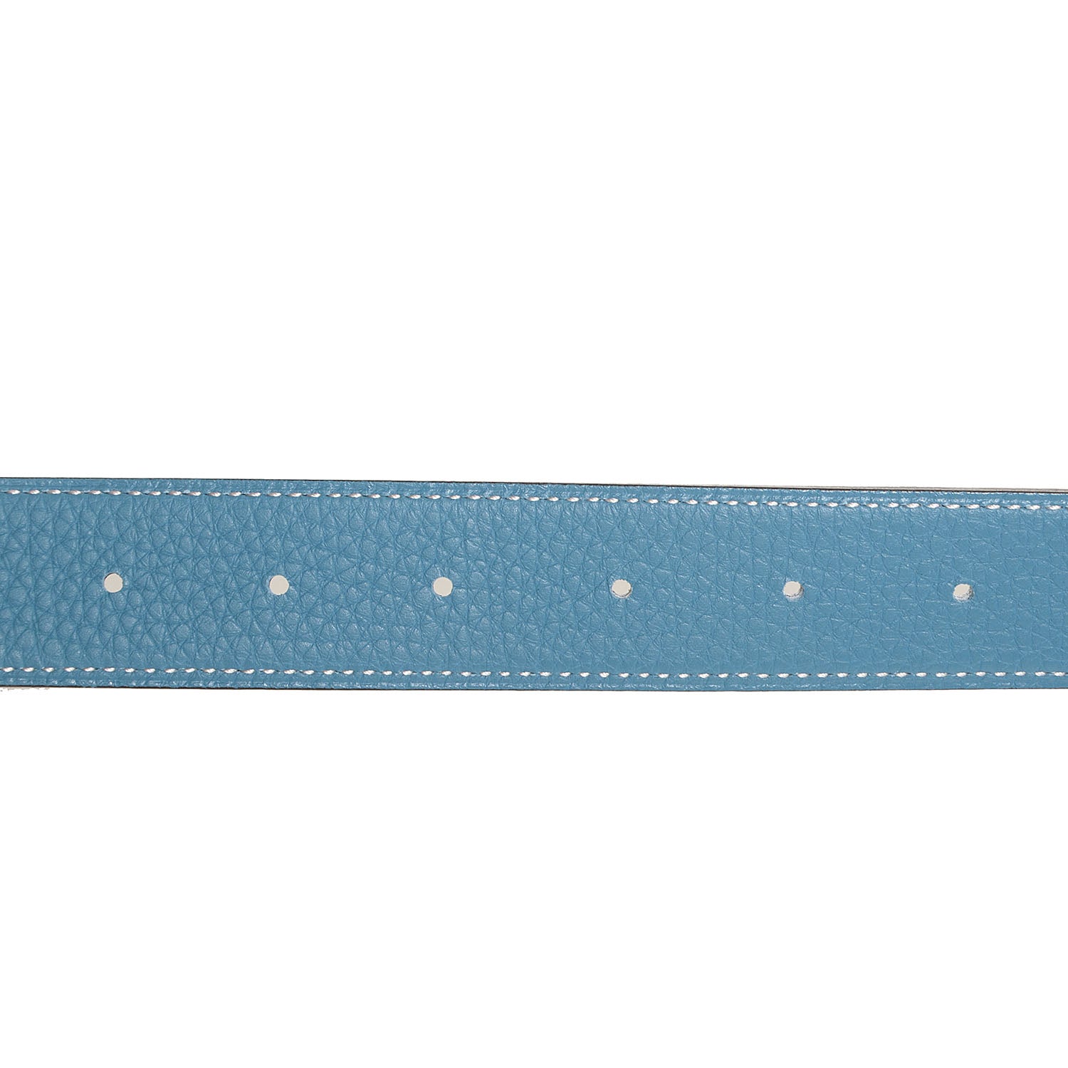 Hermes Box Togo Reversible Quizz H Belt 90 Blue Jean Black 5 of 8