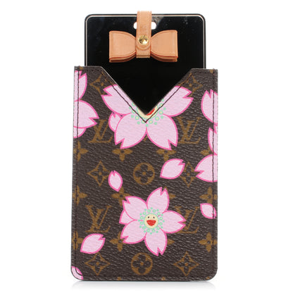 Louis Vuitton Monogram Cherry Blossom Mirror With Case Brown 1 of 7