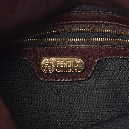 Fendi Suede Baguette Hobo Brown 6 of 13