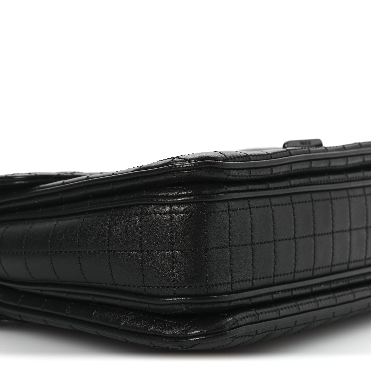 Calfskin Quilted Medium C Bag Black