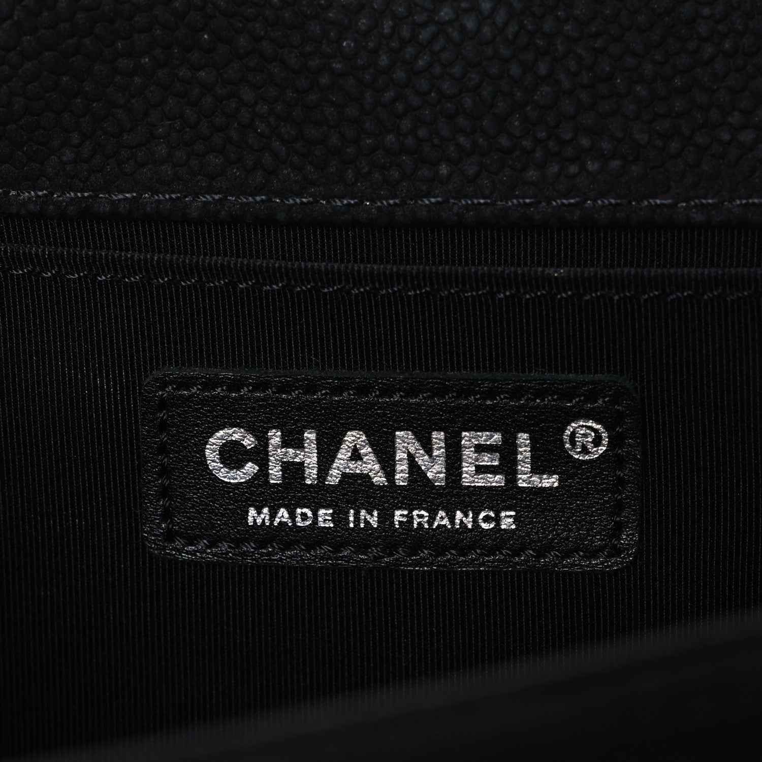 Chanel Bullskin Suede Caviar Quilted Medium Boy Flap Black 6 of 10