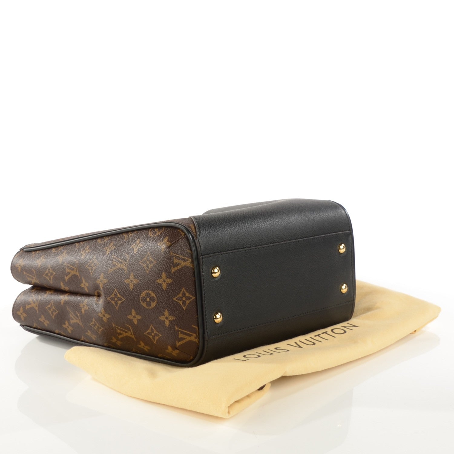 Louis Vuitton Calfskin Monogram Kimono Tote Black 4 of 7