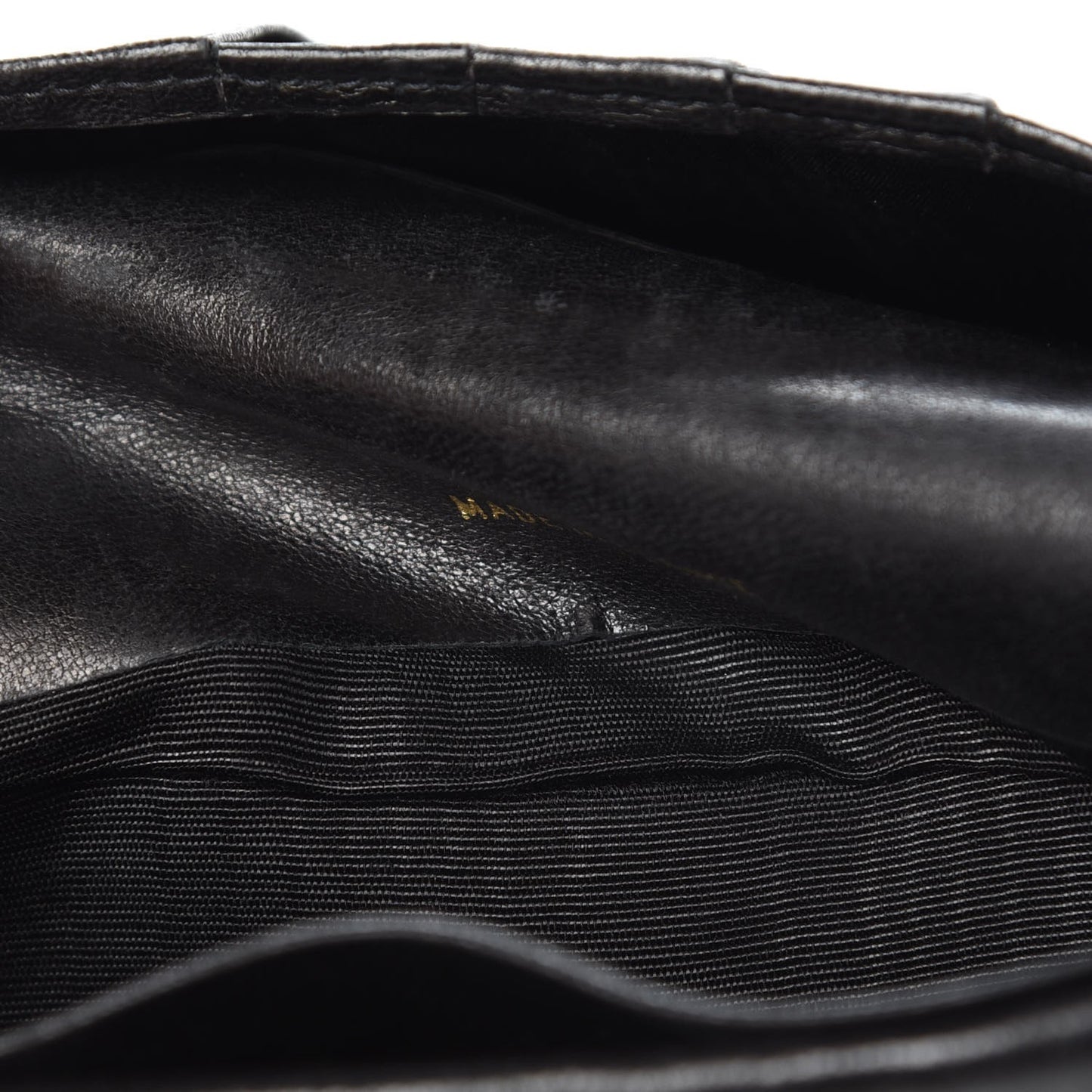 Lambskin Diamond Stitched French Wallet Black